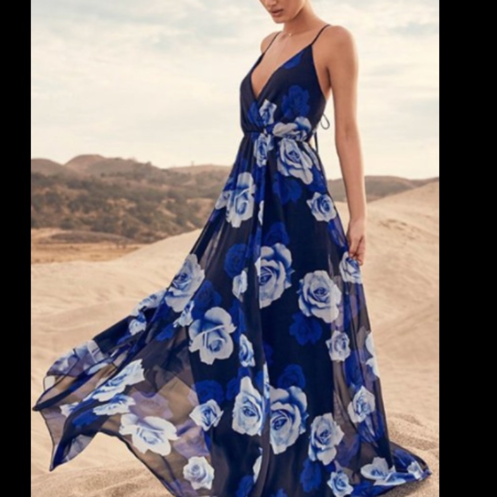 Lulu’s Blue maxi dress